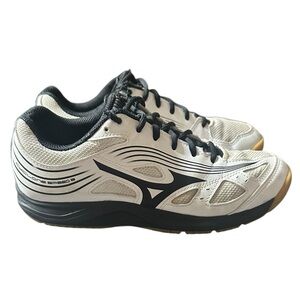 Mizuno Cyclone Speed 3 White and Black Women’s Volleyball Shoes